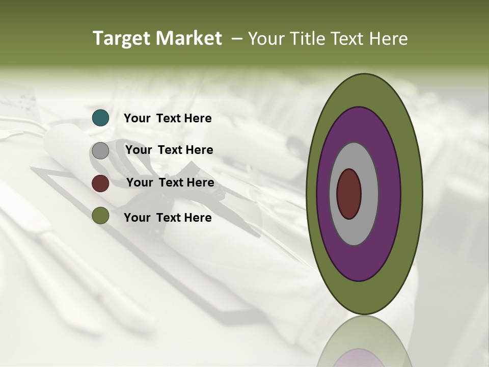 Dinner Reception Table PowerPoint Template