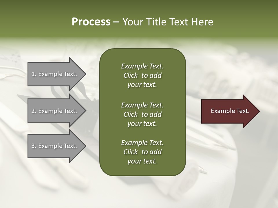 Dinner Reception Table PowerPoint Template
