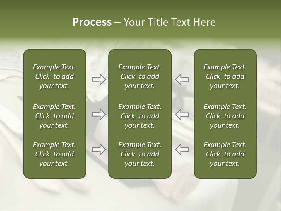 Dinner Reception Table PowerPoint Template
