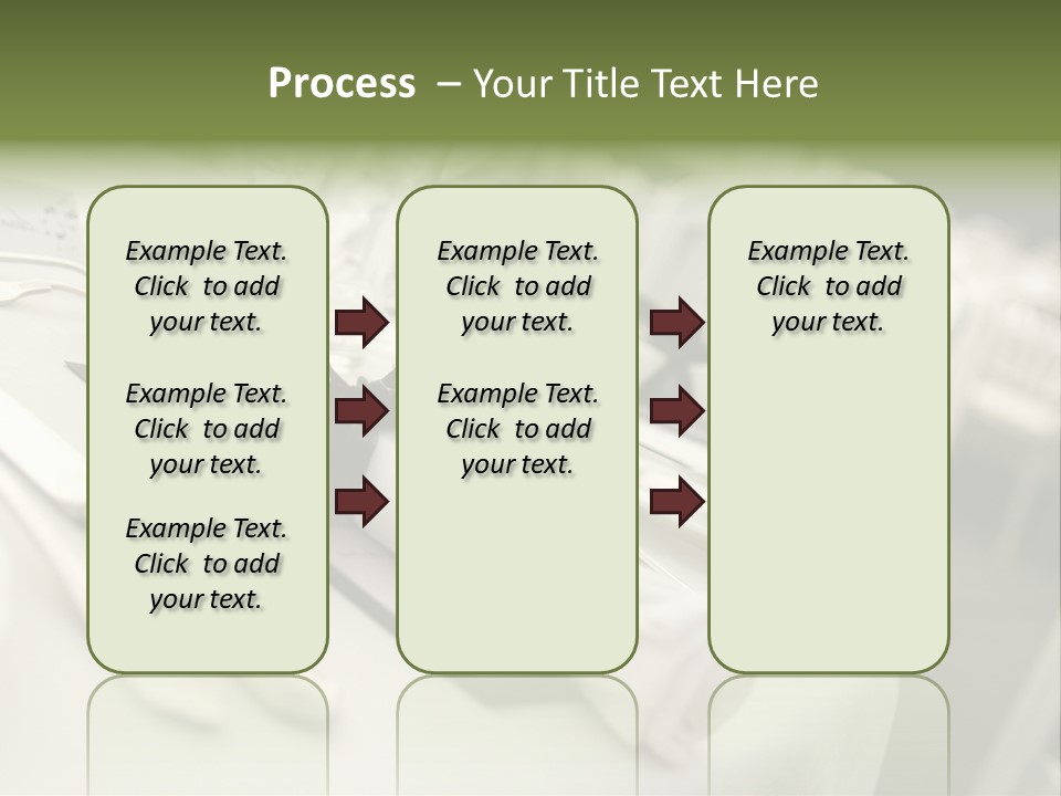 Dinner Reception Table PowerPoint Template