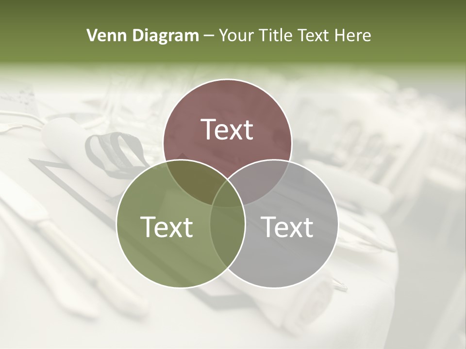 Dinner Reception Table PowerPoint Template