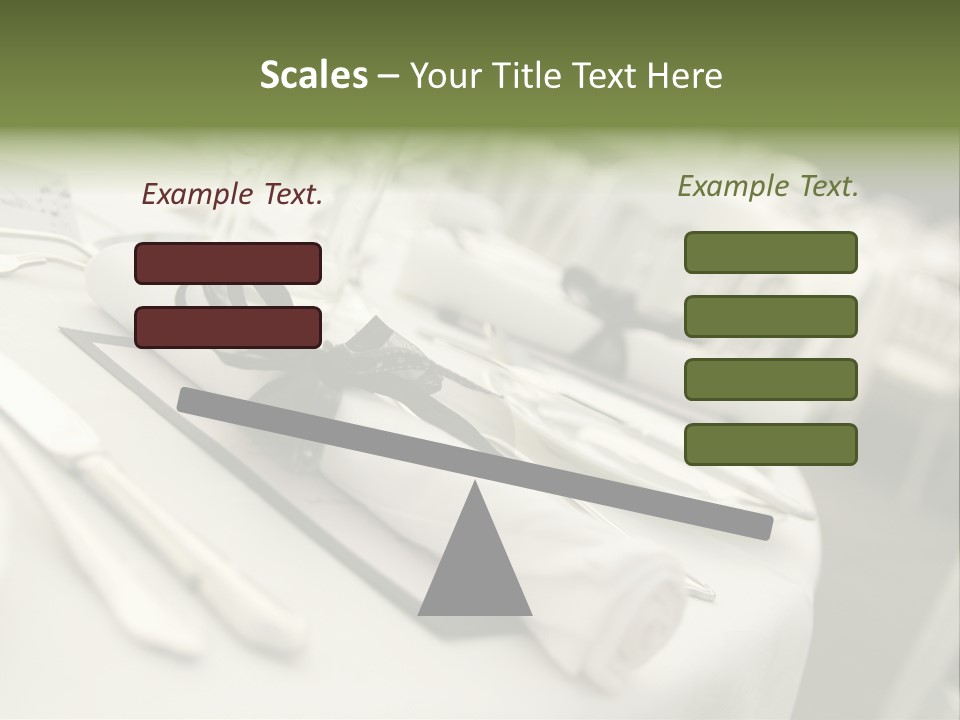 Dinner Reception Table PowerPoint Template