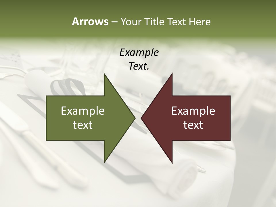 Dinner Reception Table PowerPoint Template