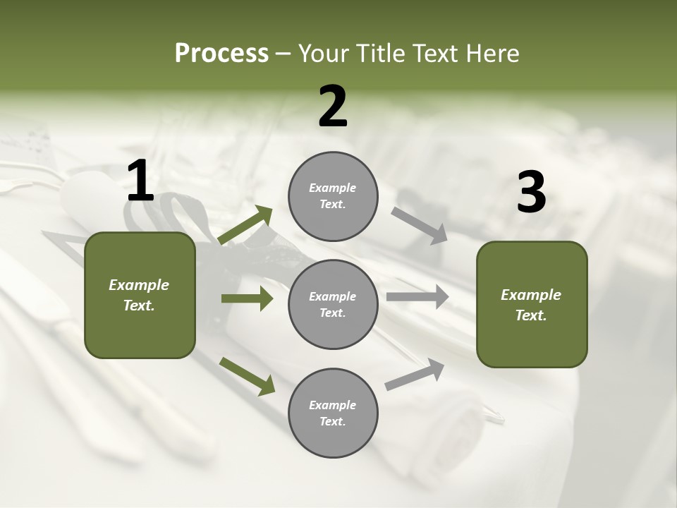 Dinner Reception Table PowerPoint Template