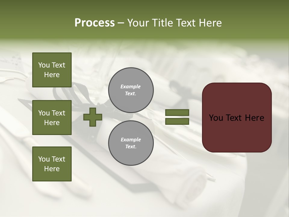 Dinner Reception Table PowerPoint Template