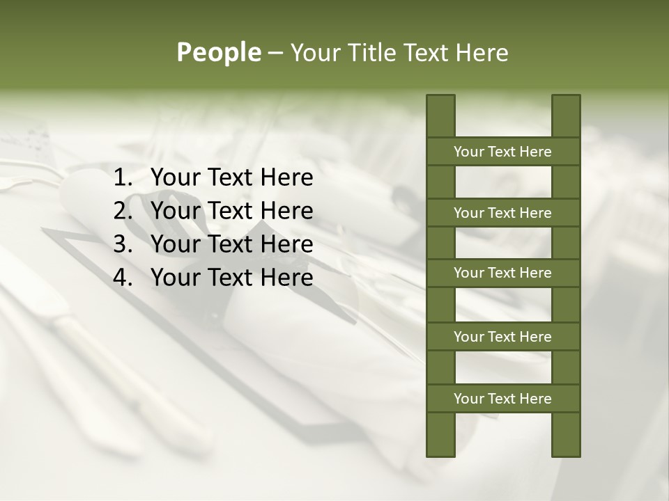 Dinner Reception Table PowerPoint Template