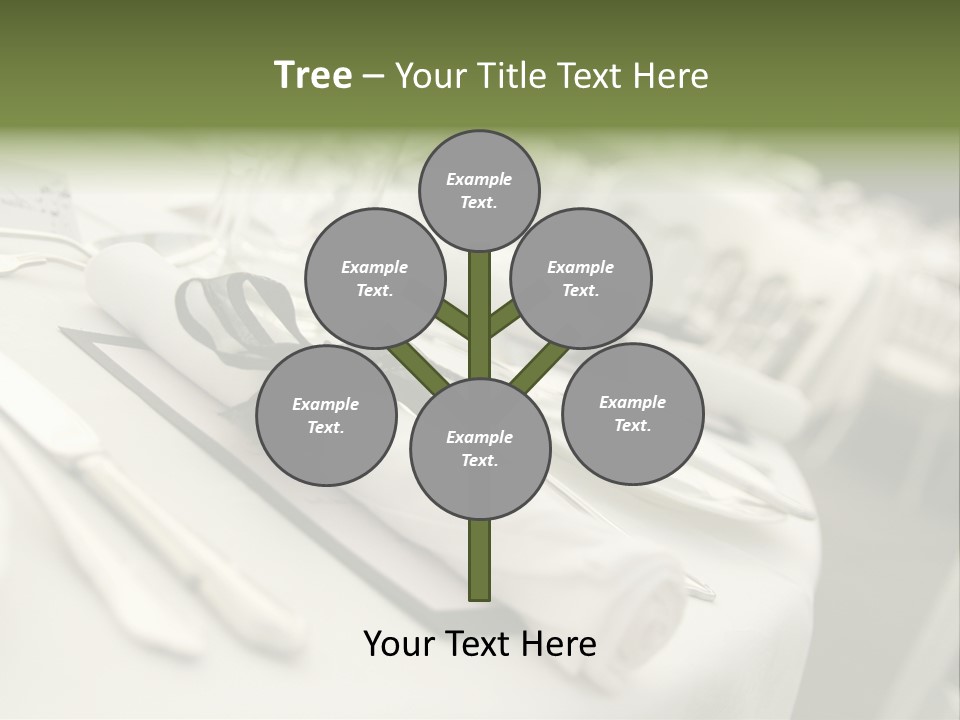 Dinner Reception Table PowerPoint Template