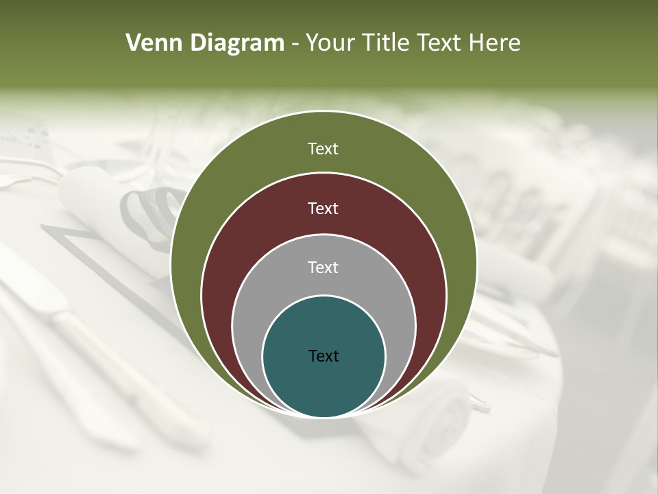 Dinner Reception Table PowerPoint Template