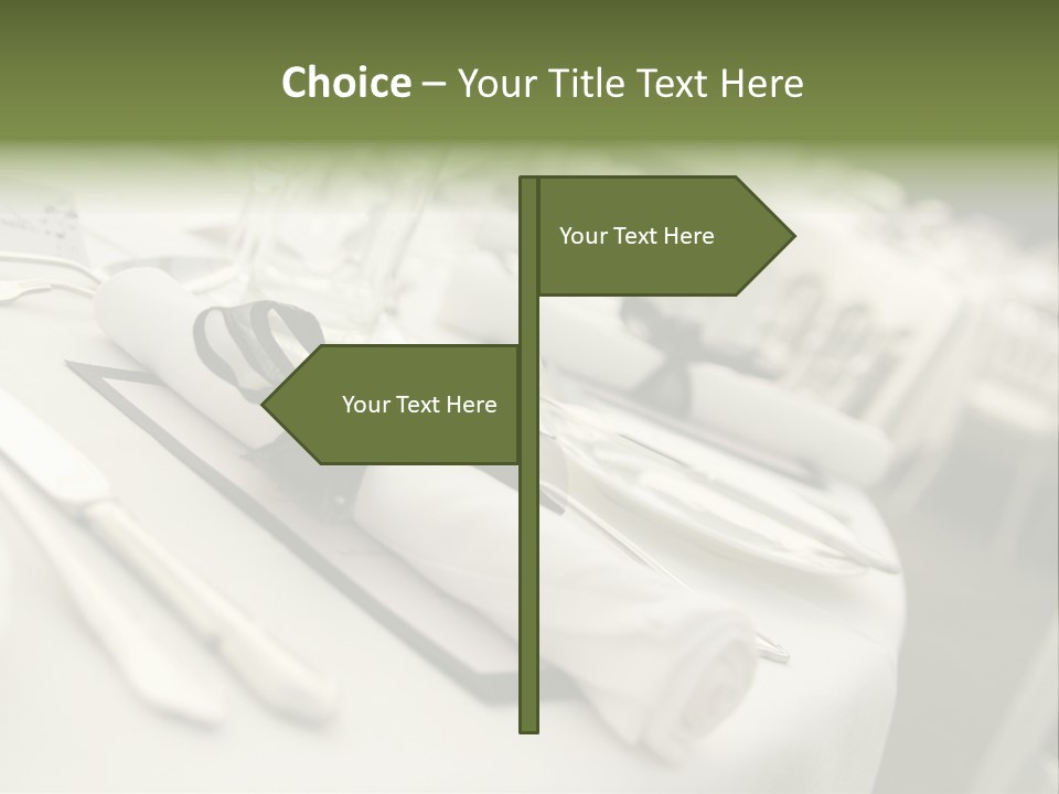 Dinner Reception Table PowerPoint Template