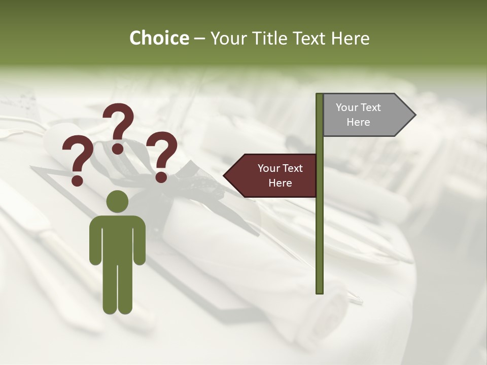 Dinner Reception Table PowerPoint Template