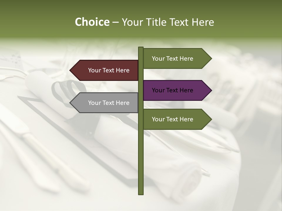 Dinner Reception Table PowerPoint Template