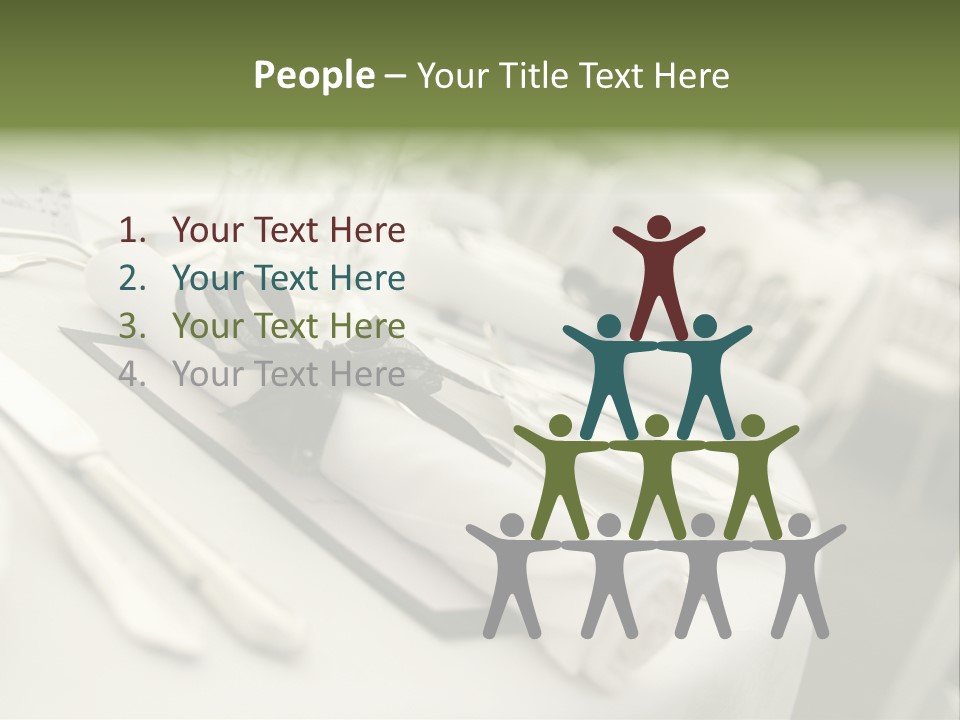 Dinner Reception Table PowerPoint Template