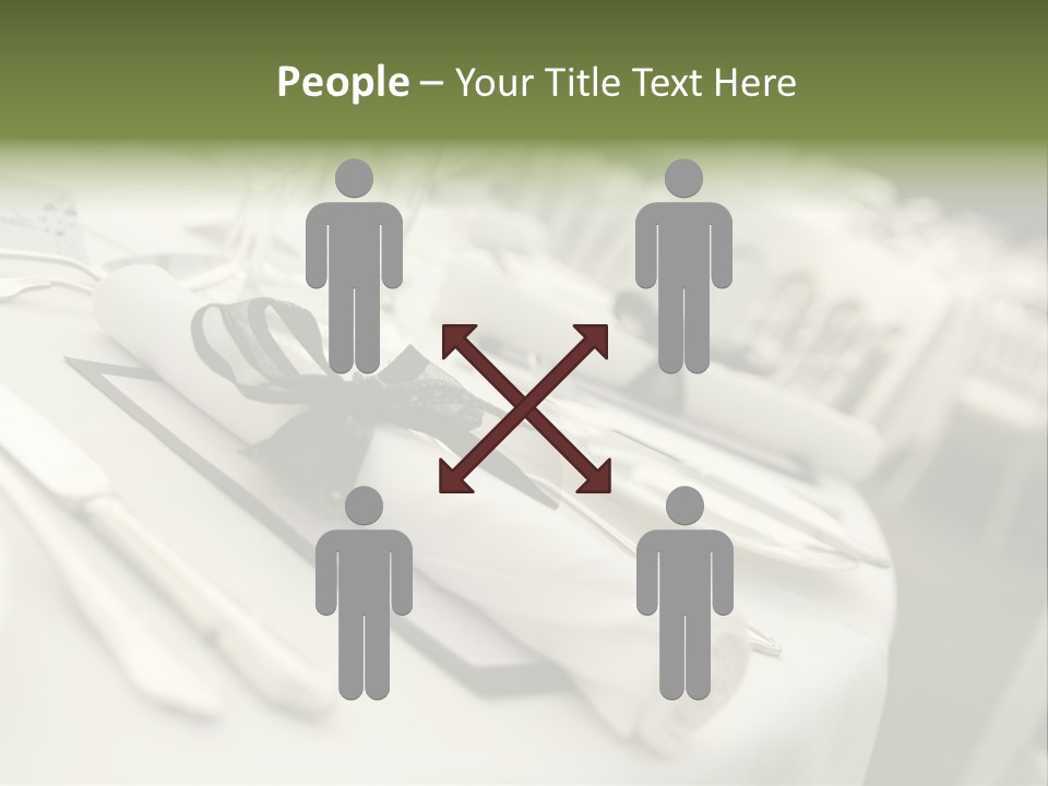 Dinner Reception Table PowerPoint Template
