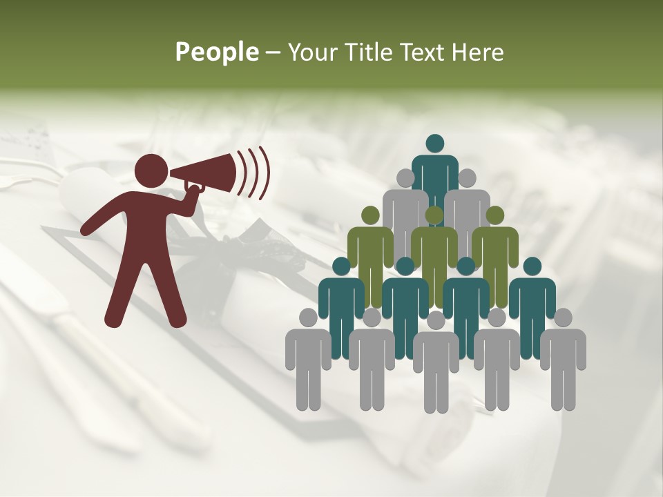 Dinner Reception Table PowerPoint Template