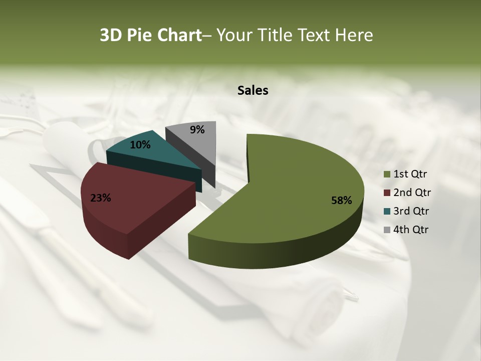 Dinner Reception Table PowerPoint Template
