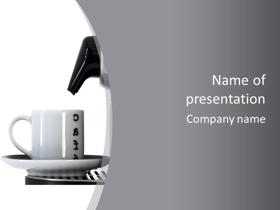 Brewing White Morning PowerPoint Template