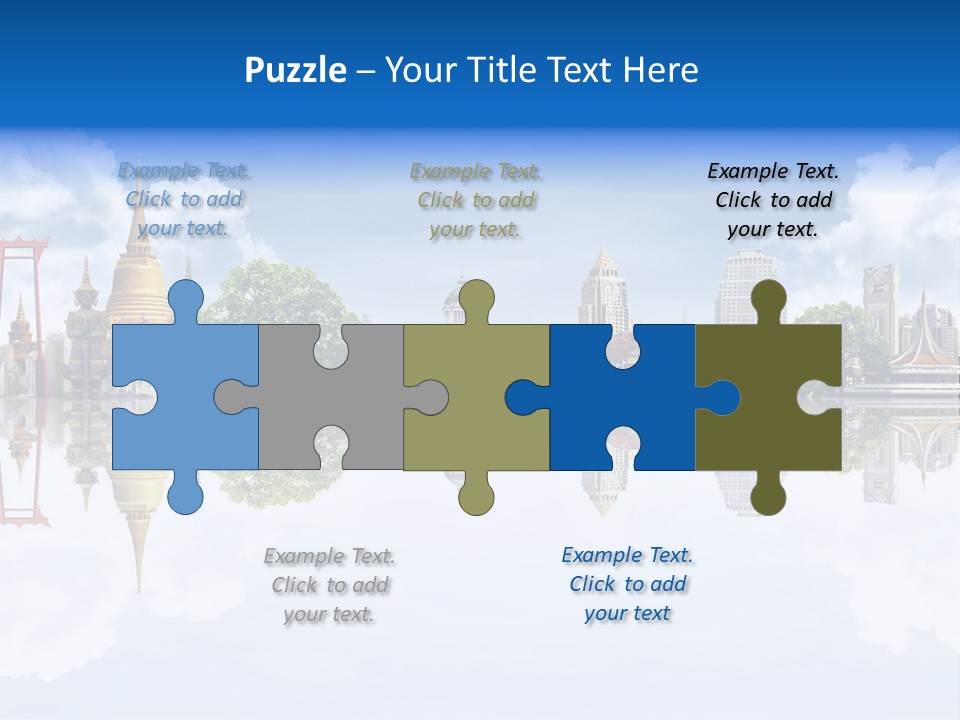 Bangkok Suitcase Authentic PowerPoint Template