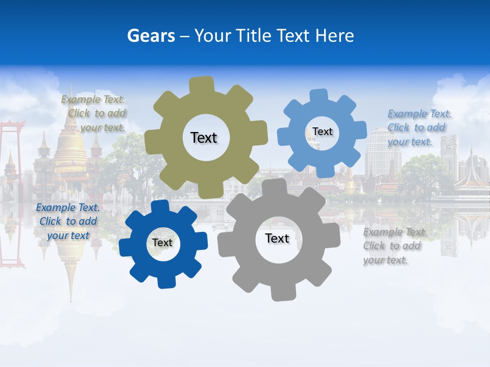 Bangkok Suitcase Authentic PowerPoint Template