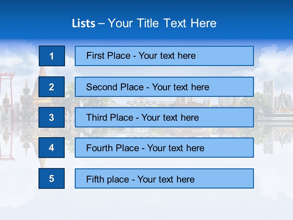 Bangkok Suitcase Authentic PowerPoint Template