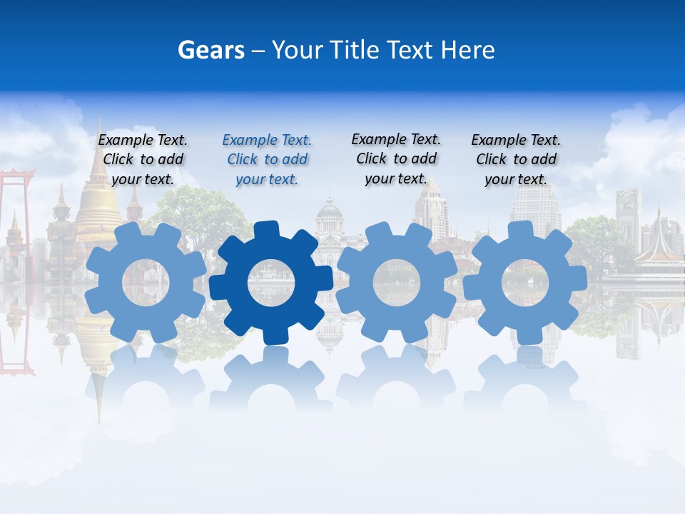 Bangkok Suitcase Authentic PowerPoint Template