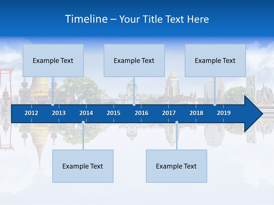 Bangkok Suitcase Authentic PowerPoint Template