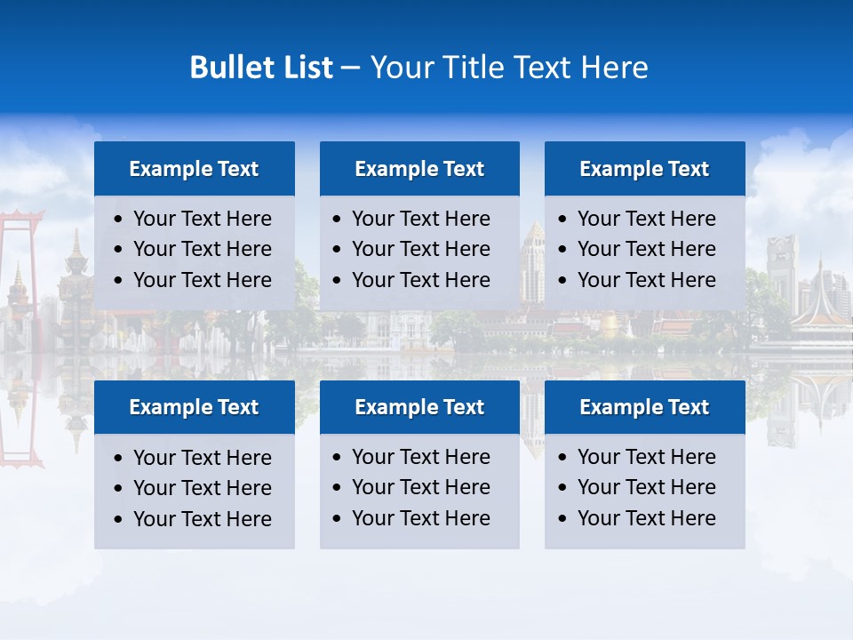 Bangkok Suitcase Authentic PowerPoint Template