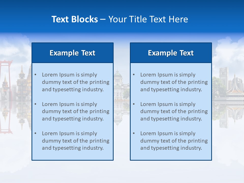 Bangkok Suitcase Authentic PowerPoint Template