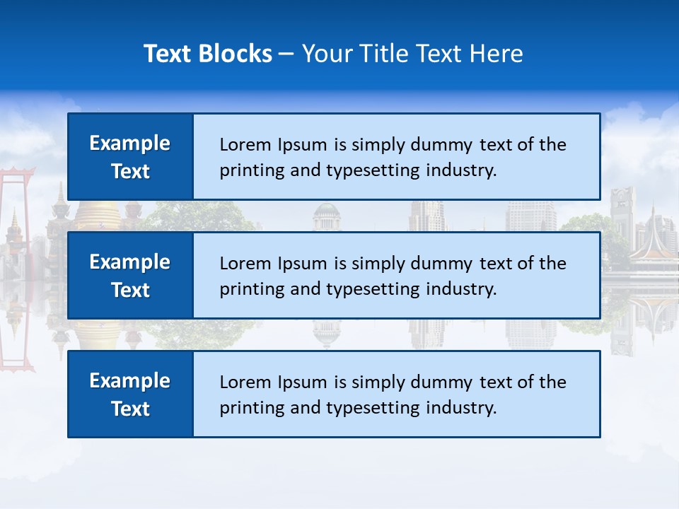 Bangkok Suitcase Authentic PowerPoint Template
