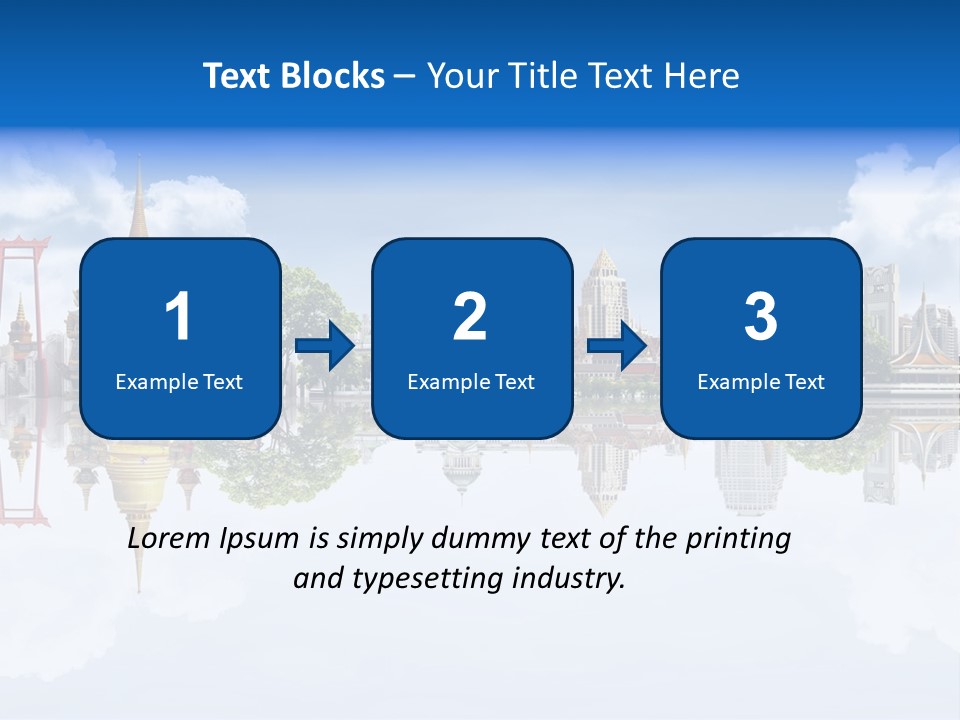 Bangkok Suitcase Authentic PowerPoint Template