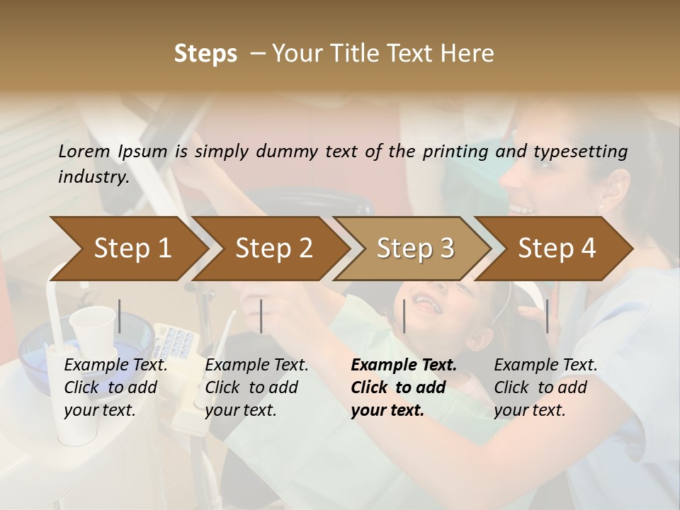 Stomatology Indoors Doctor PowerPoint Template