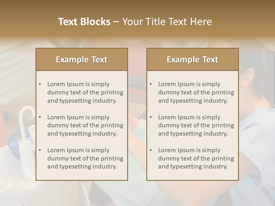 Stomatology Indoors Doctor PowerPoint Template