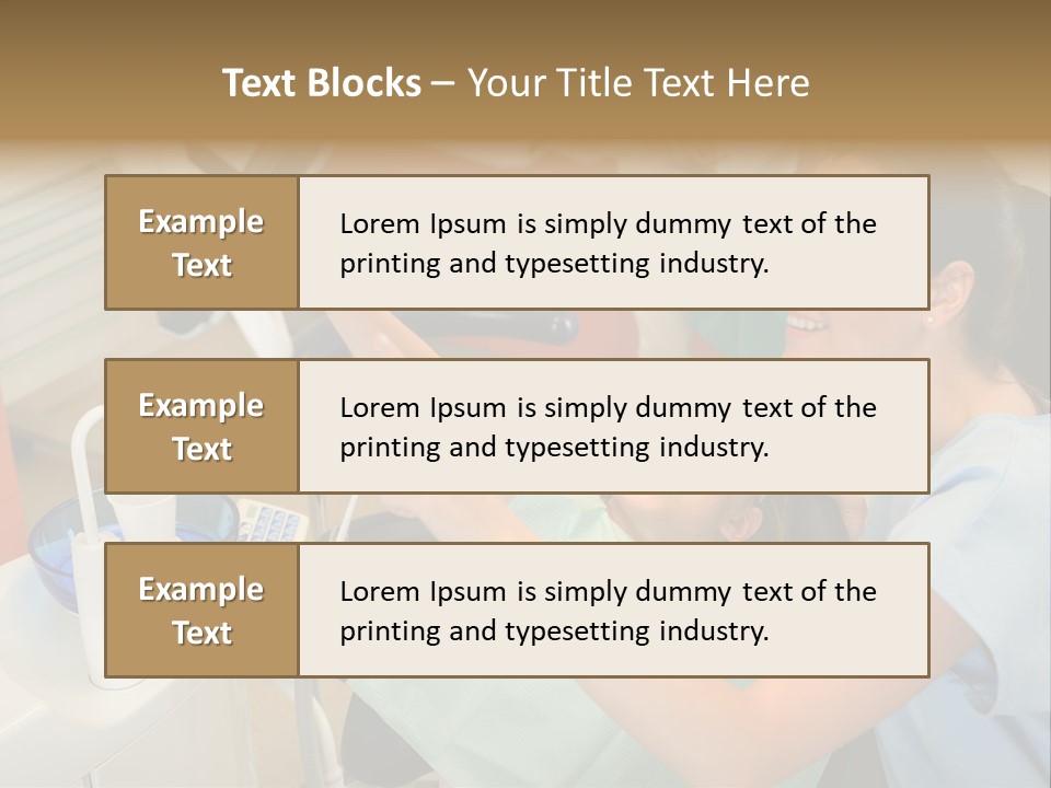 Stomatology Indoors Doctor PowerPoint Template