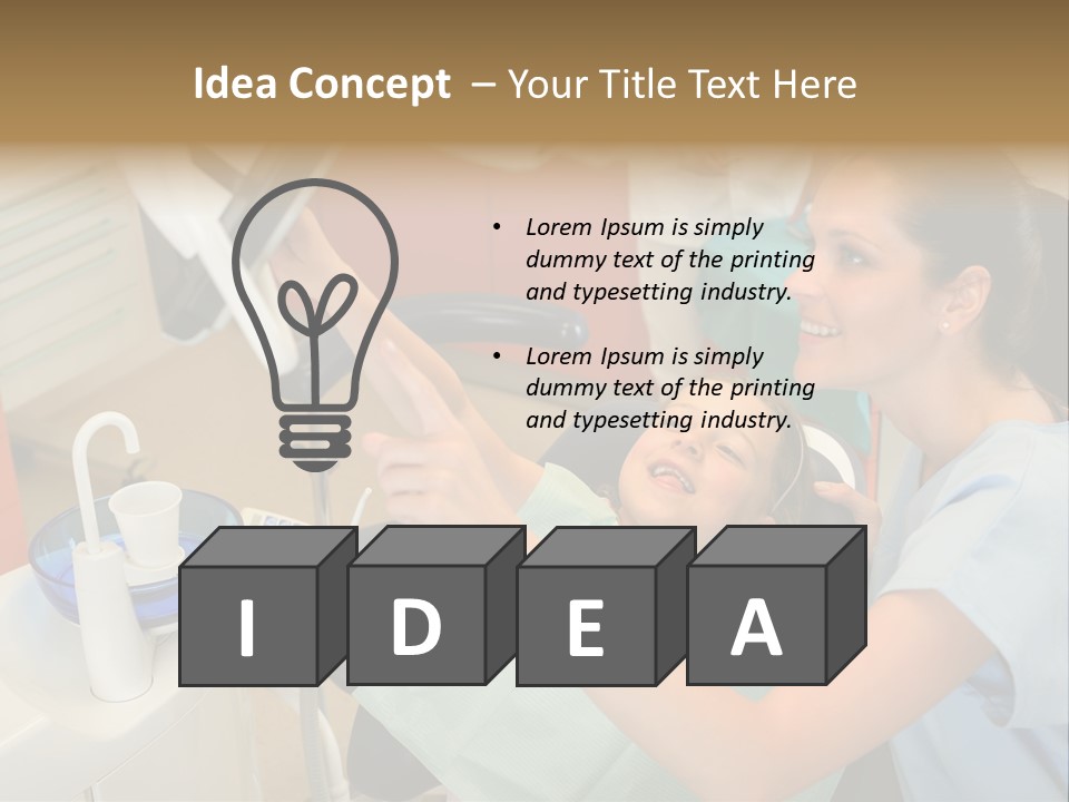 Stomatology Indoors Doctor PowerPoint Template