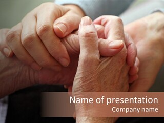 Old Help Pensioner PowerPoint Template