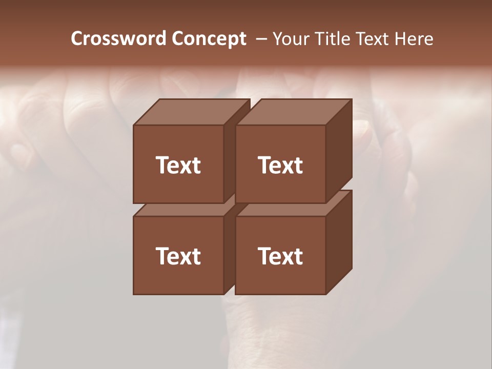 Old Help Pensioner PowerPoint Template