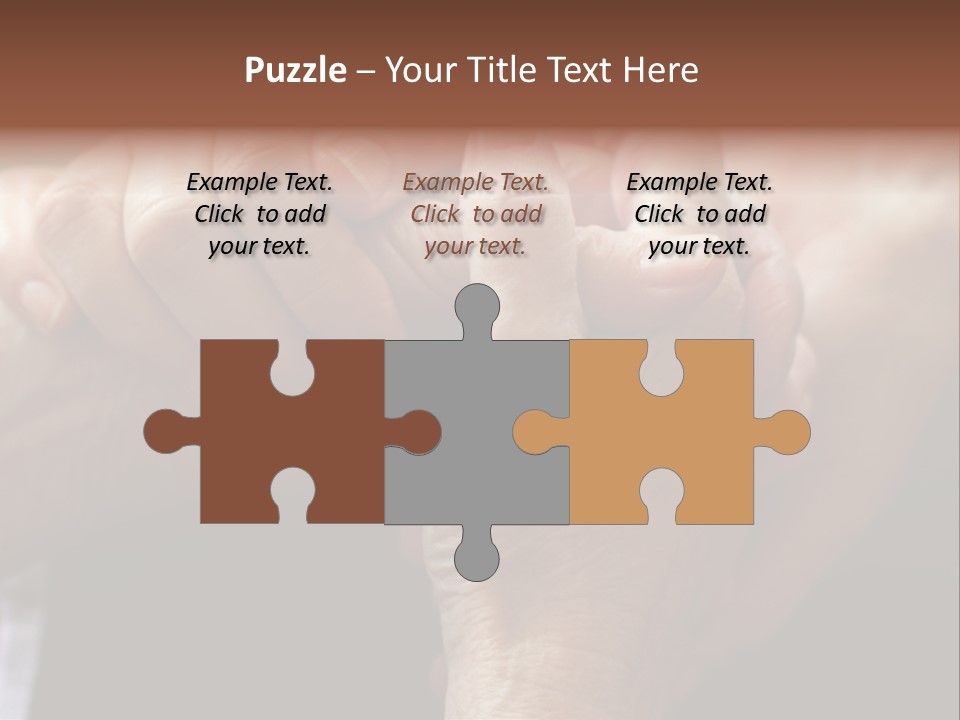 Old Help Pensioner PowerPoint Template