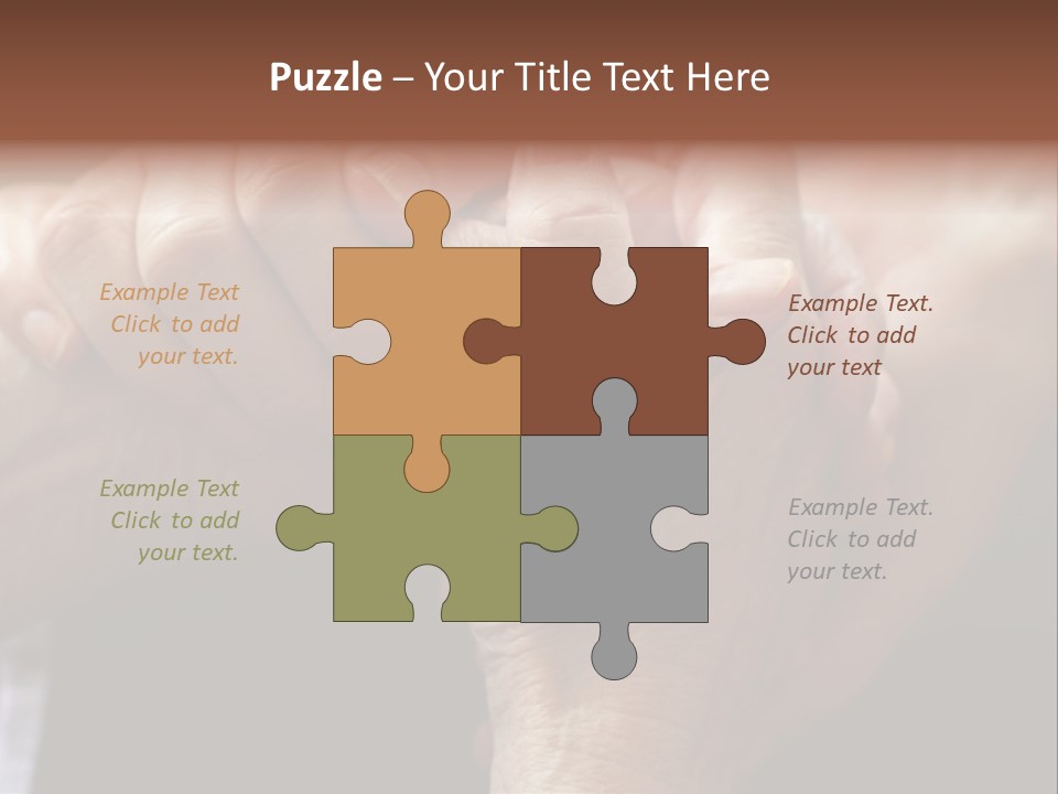 Old Help Pensioner PowerPoint Template