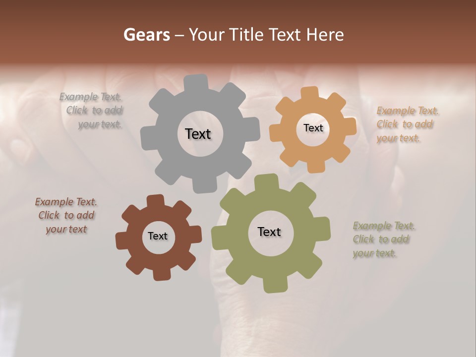 Old Help Pensioner PowerPoint Template