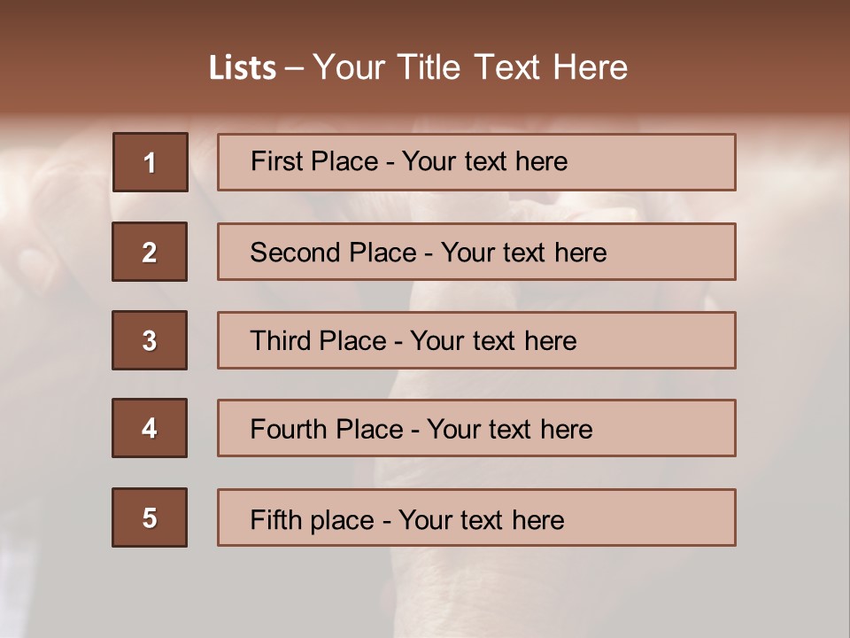 Old Help Pensioner PowerPoint Template