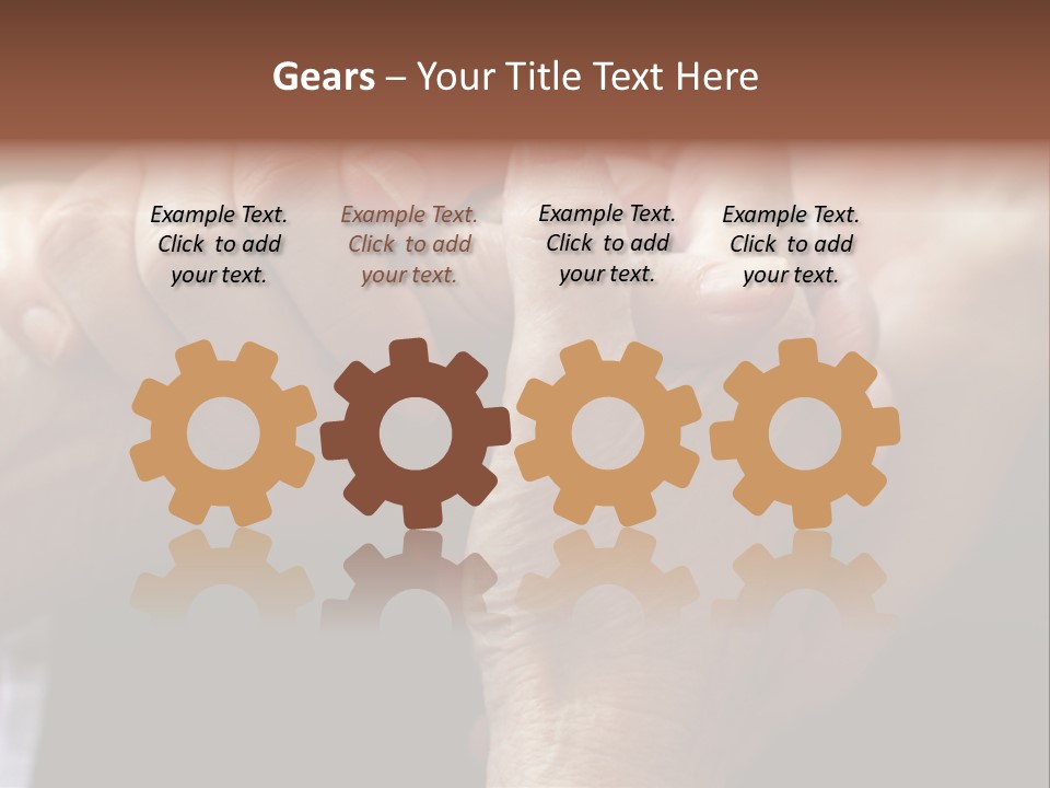 Old Help Pensioner PowerPoint Template