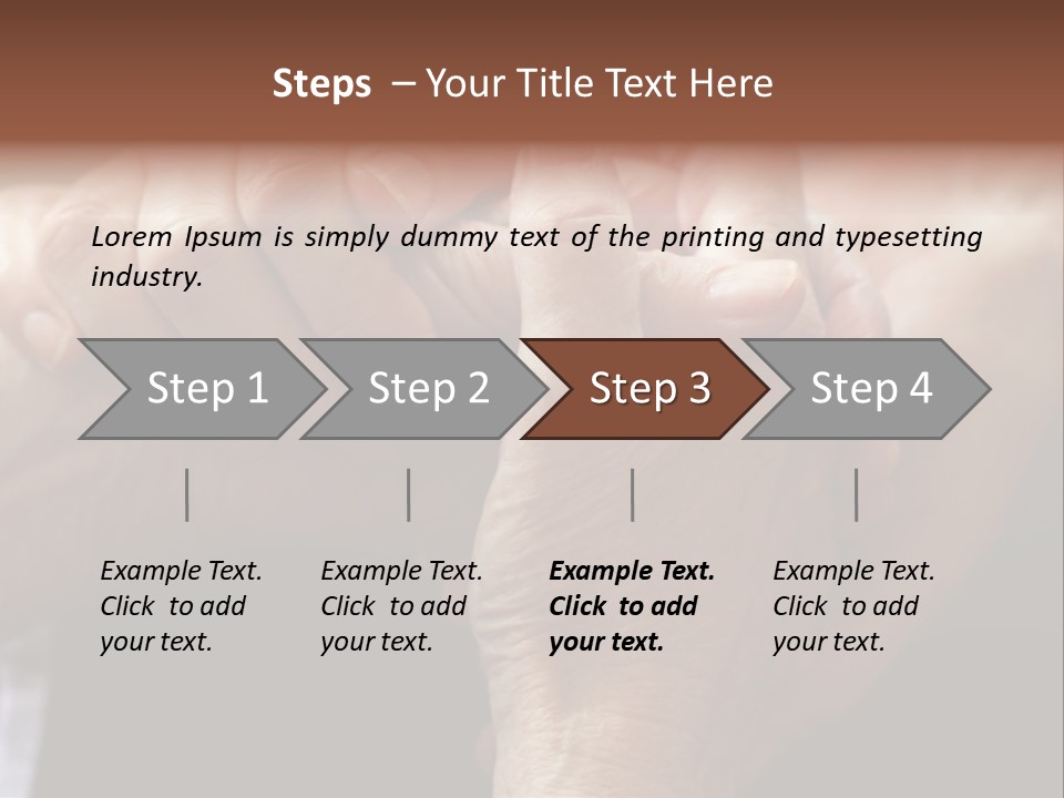 Old Help Pensioner PowerPoint Template