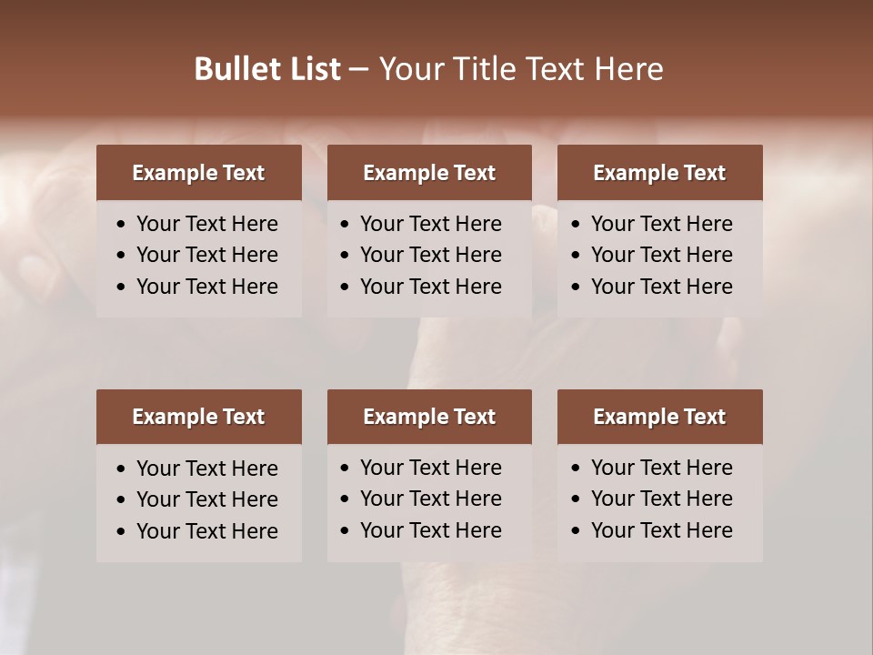 Old Help Pensioner PowerPoint Template