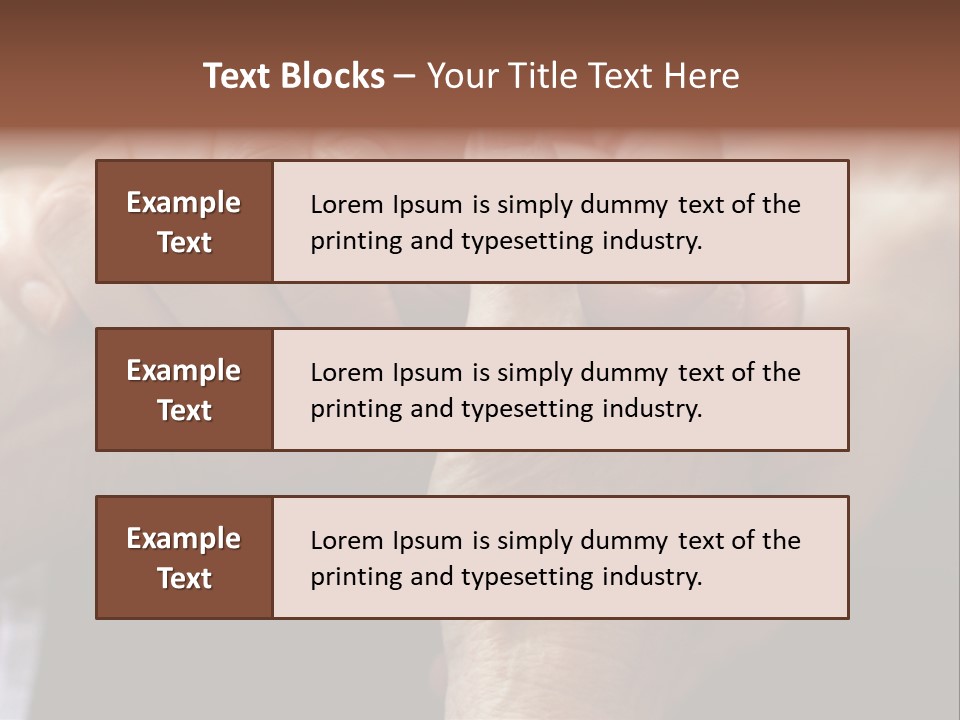 Old Help Pensioner PowerPoint Template