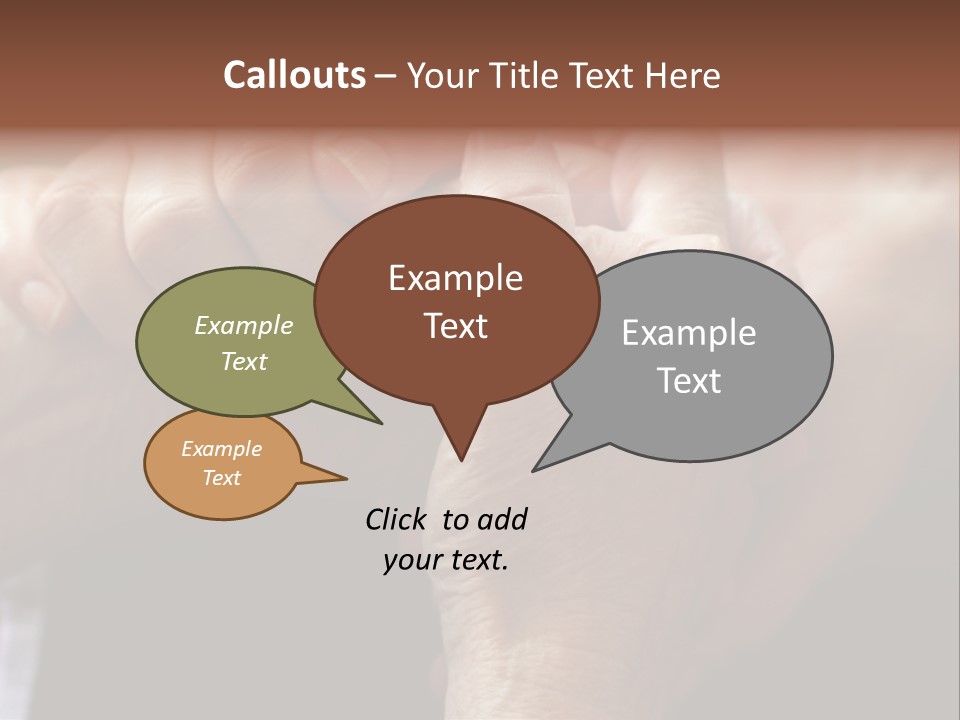 Old Help Pensioner PowerPoint Template