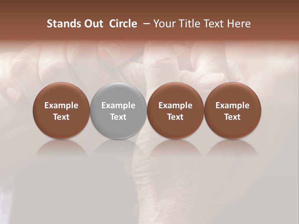 Old Help Pensioner PowerPoint Template