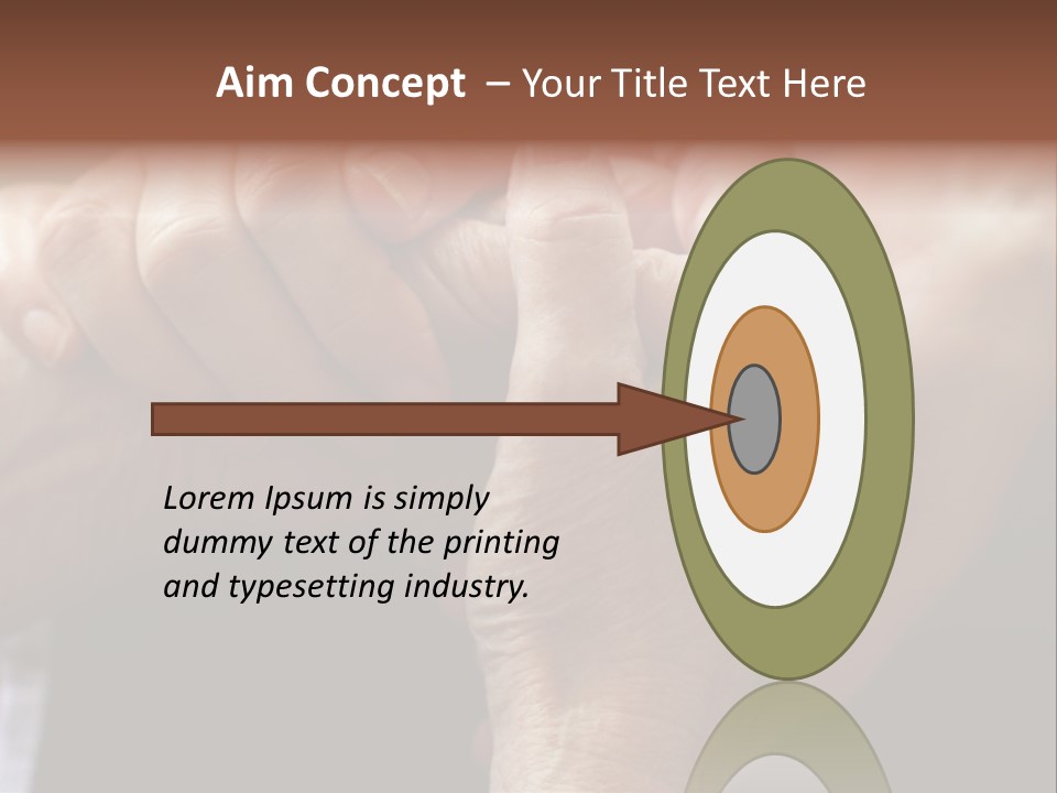 Old Help Pensioner PowerPoint Template