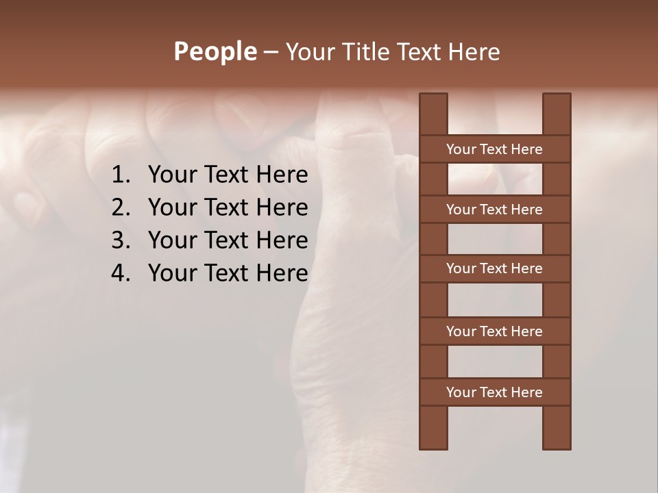 Old Help Pensioner PowerPoint Template