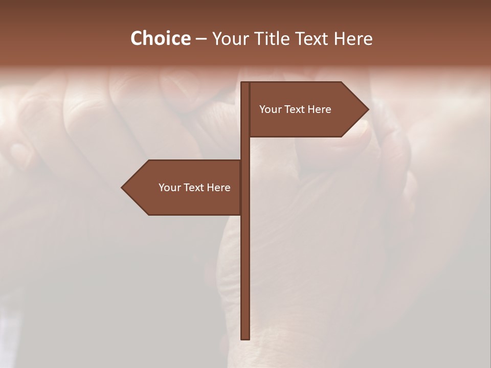 Old Help Pensioner PowerPoint Template