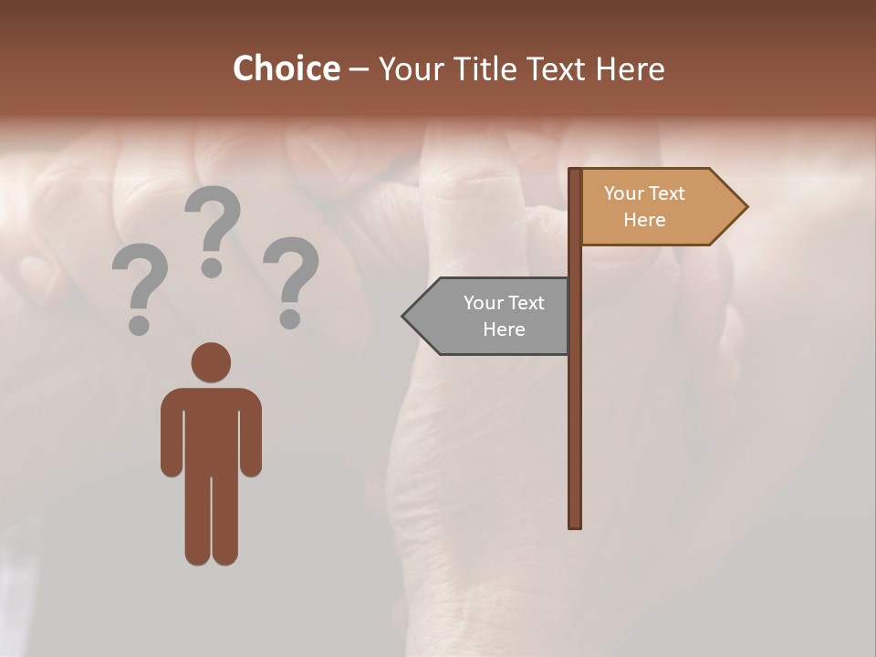 Old Help Pensioner PowerPoint Template