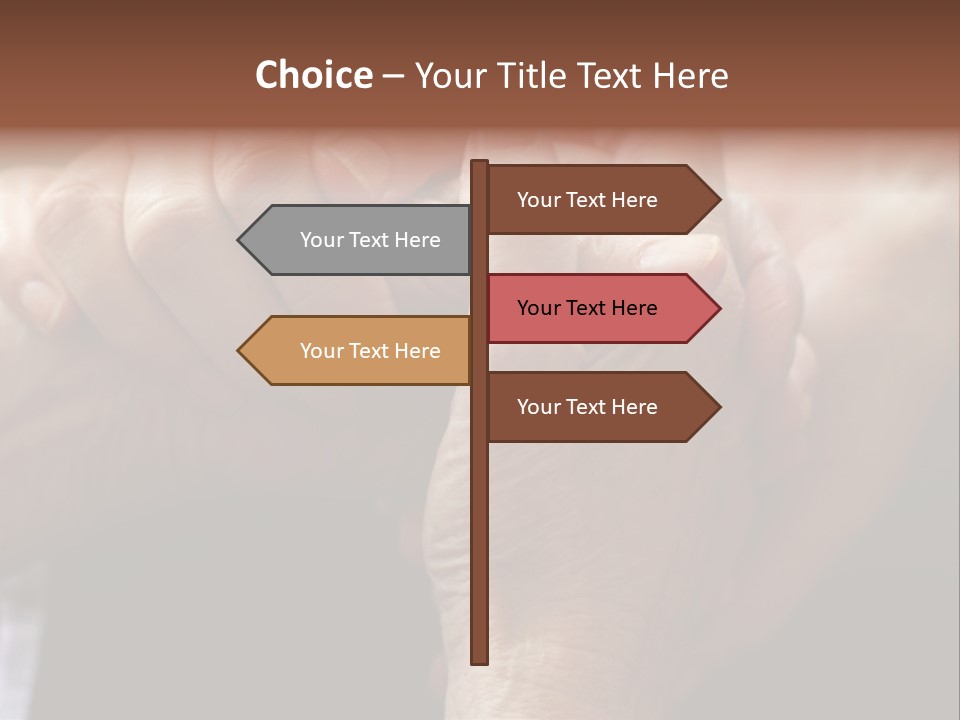 Old Help Pensioner PowerPoint Template
